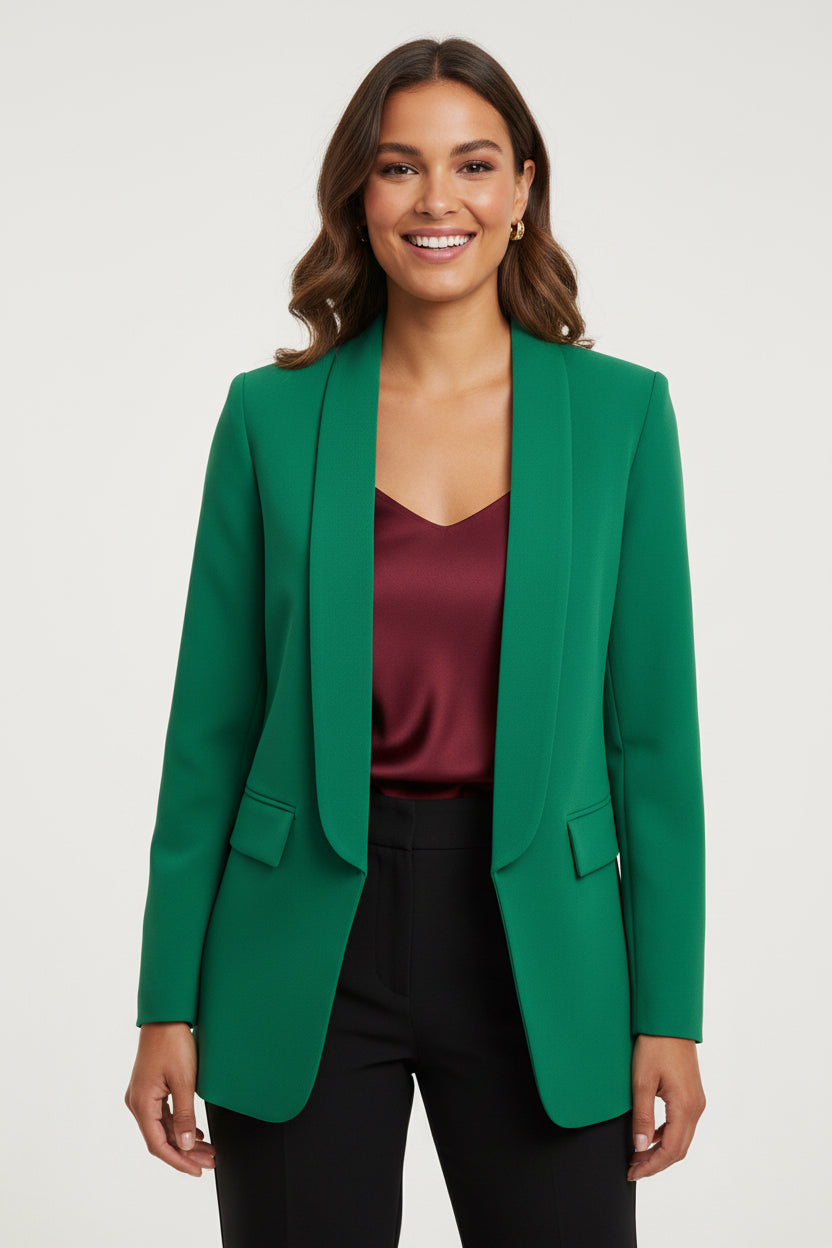 Blazer ajusté Éclat émeraude
