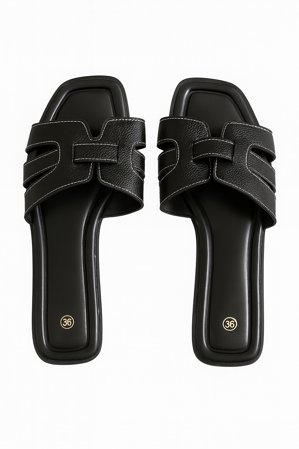 Black - Classic Flat Comfort Slippers for Indoor Living