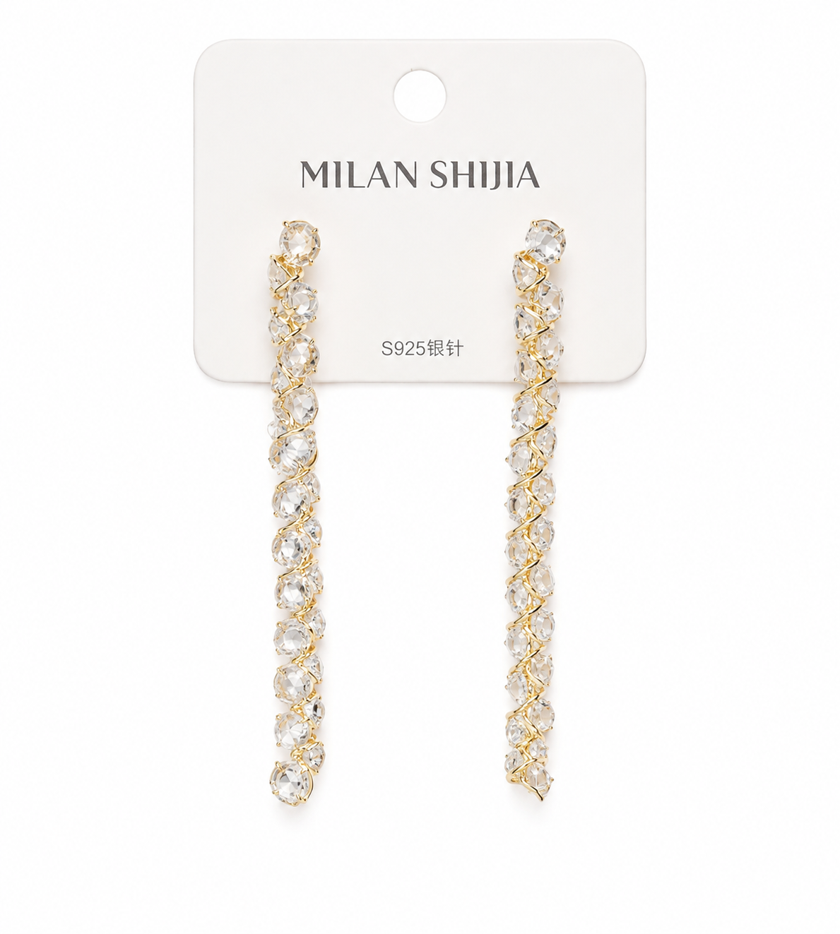 Crystal Tassel Drop Earrings