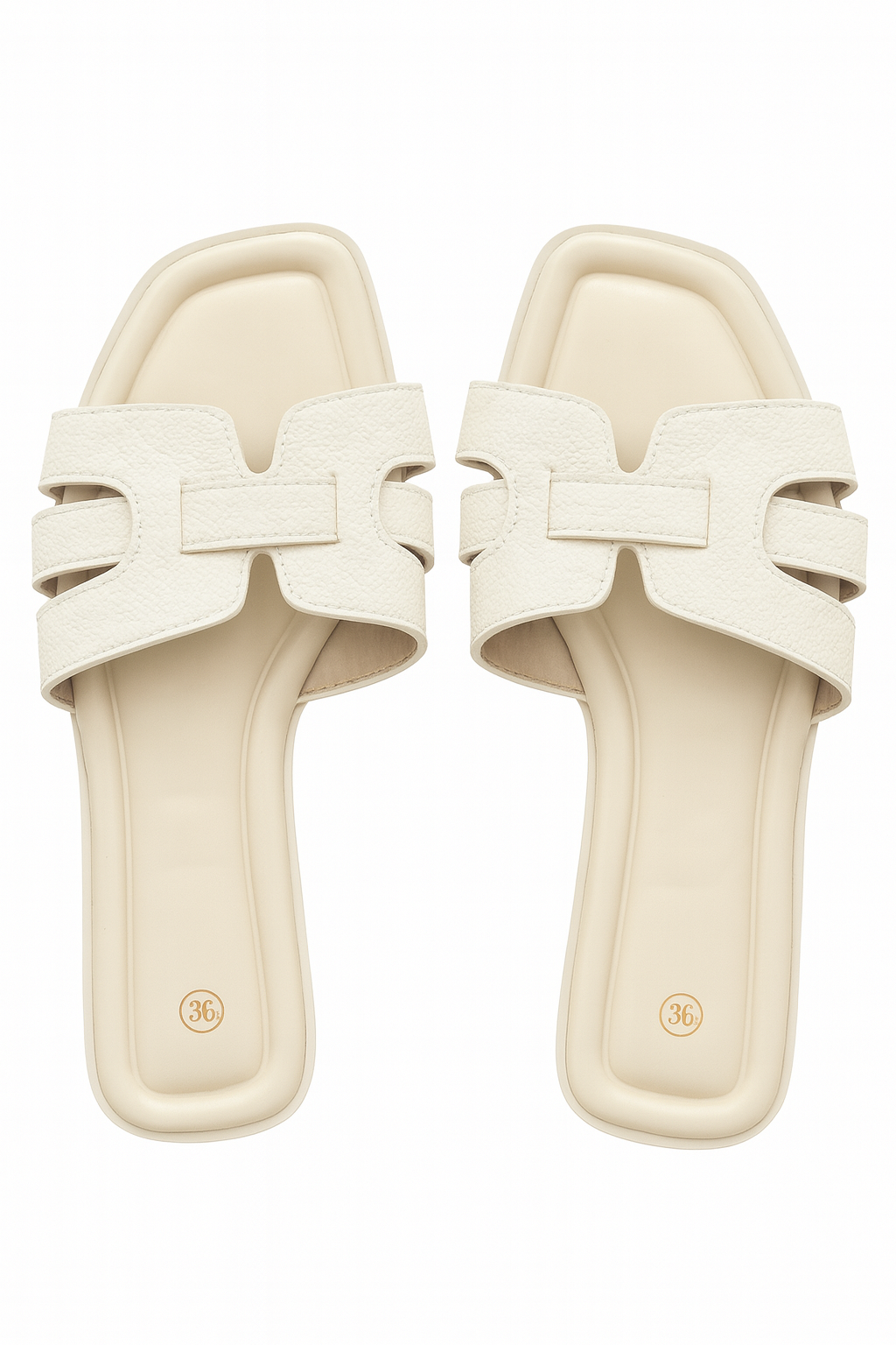 Nude - Lightweight Durable Flat Slippers for Home