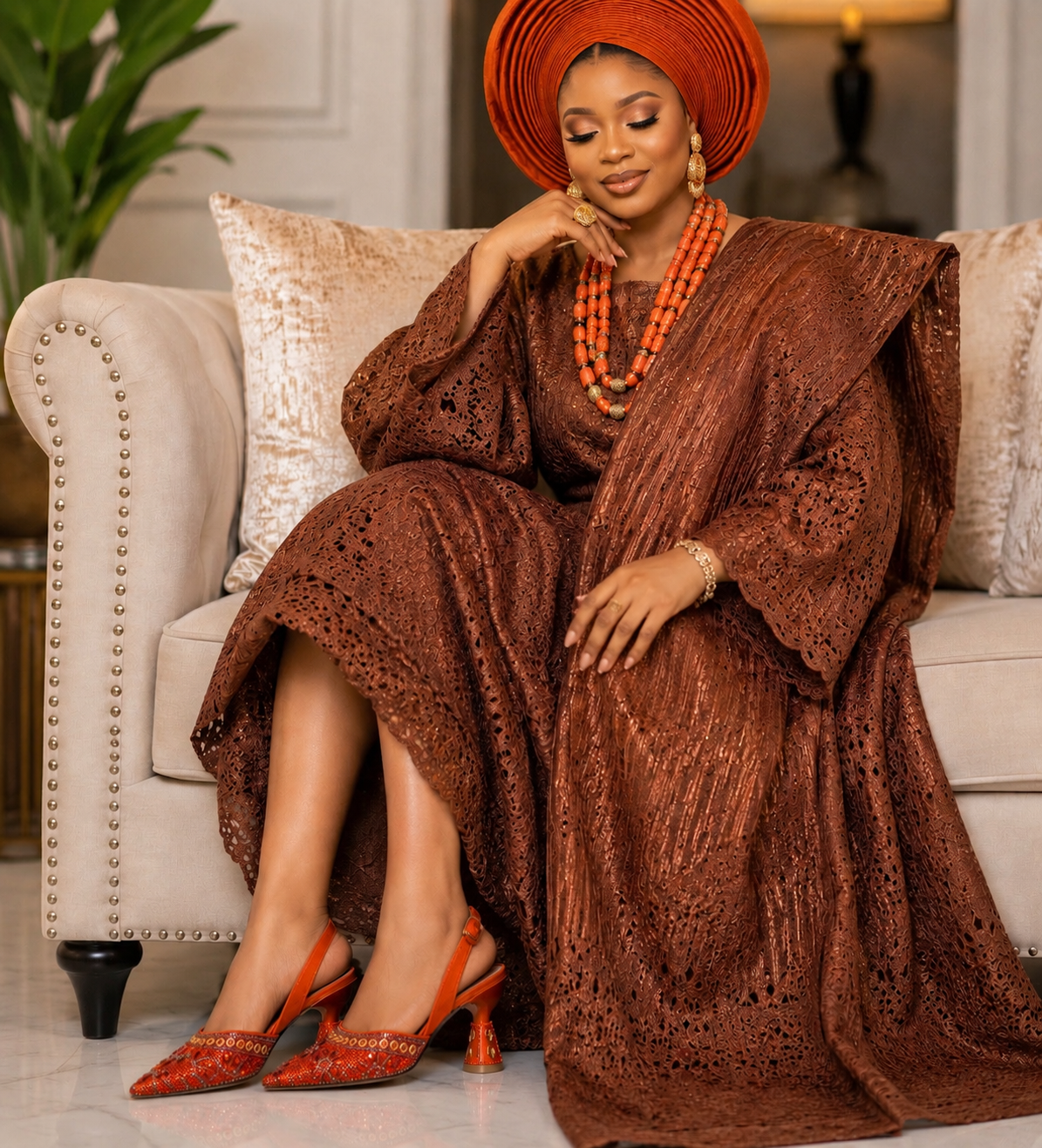 Golden Sunset Statement Shoes