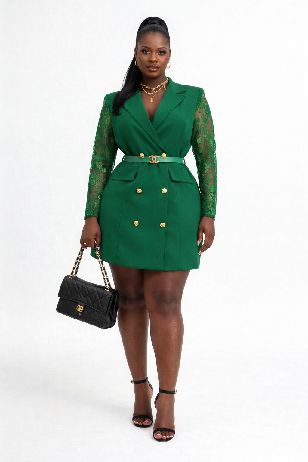emerald green blazer dress Grace Lace Long Taffeta Prom Dresses Evening Dresses Thrift Stores concerned Chemical color:Sage Green