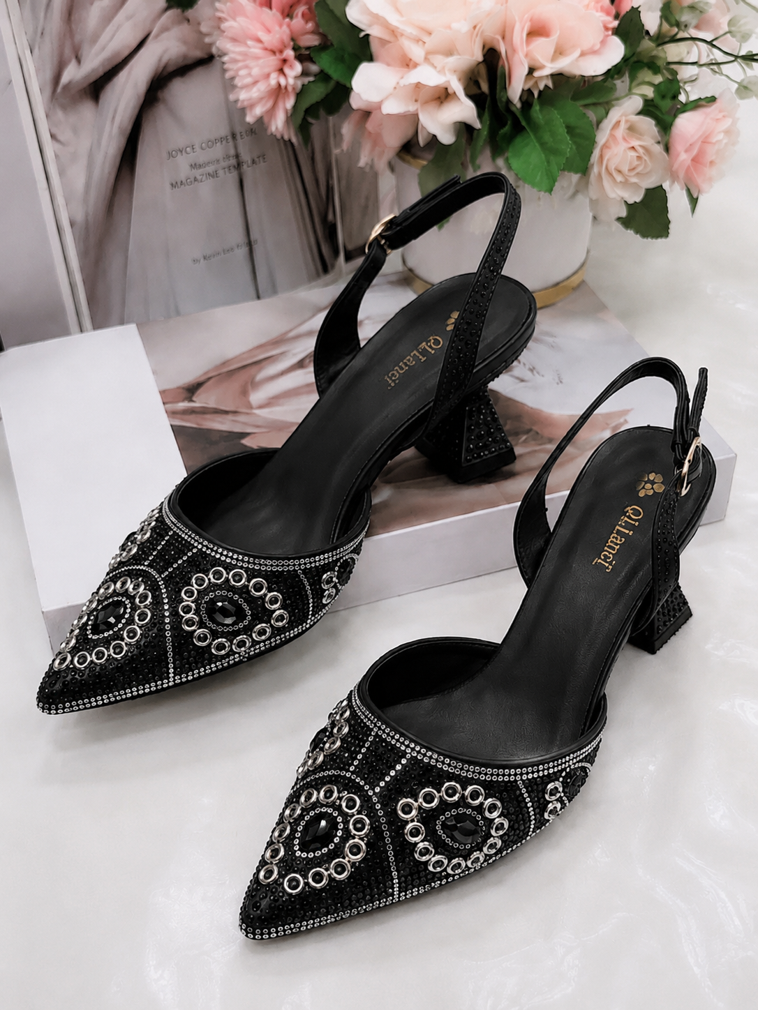 Italian Luxury Party Shoes D9 Black