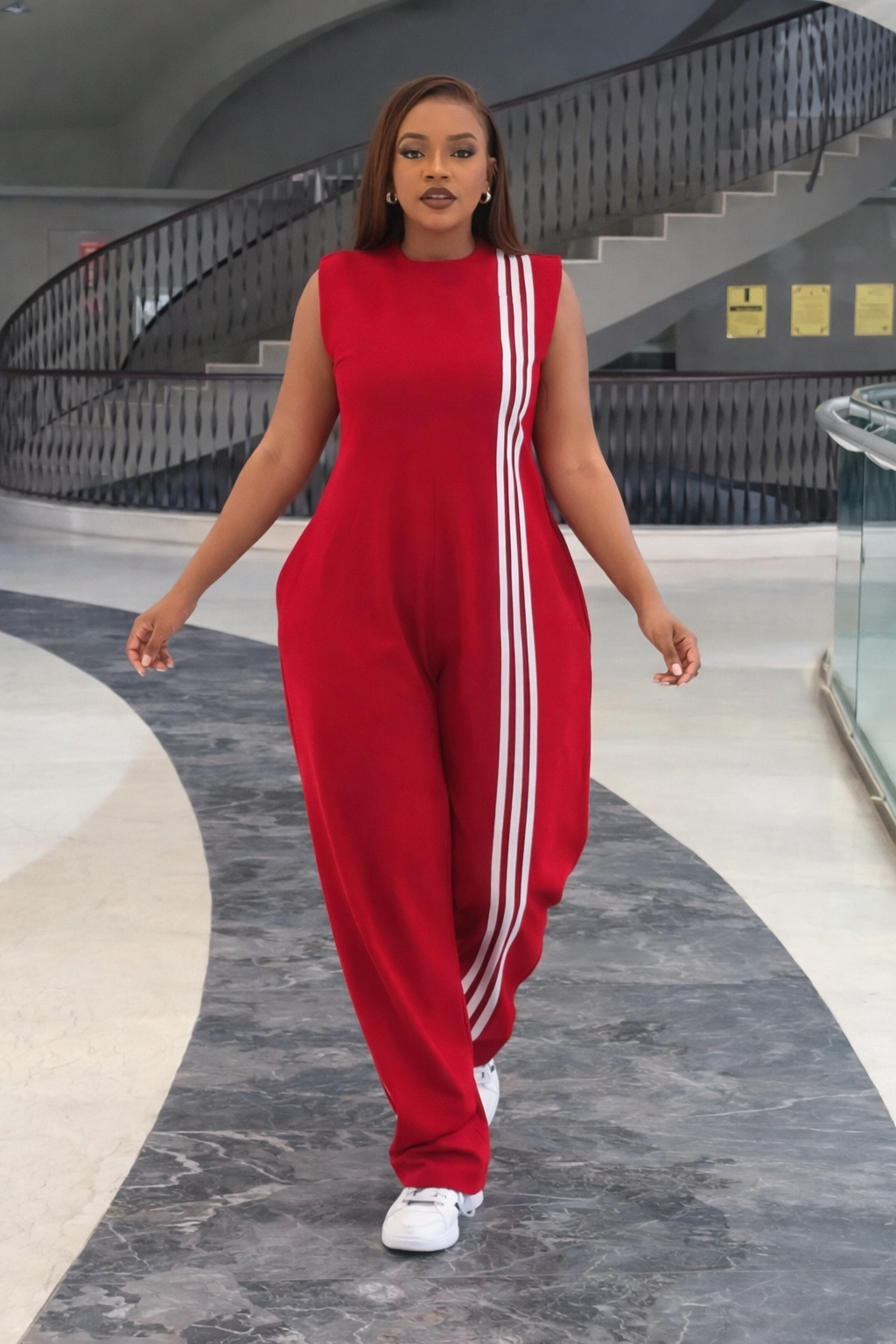 Striped Casual Jumpsuit for Women Canada – Comfortable Everyday Outfit