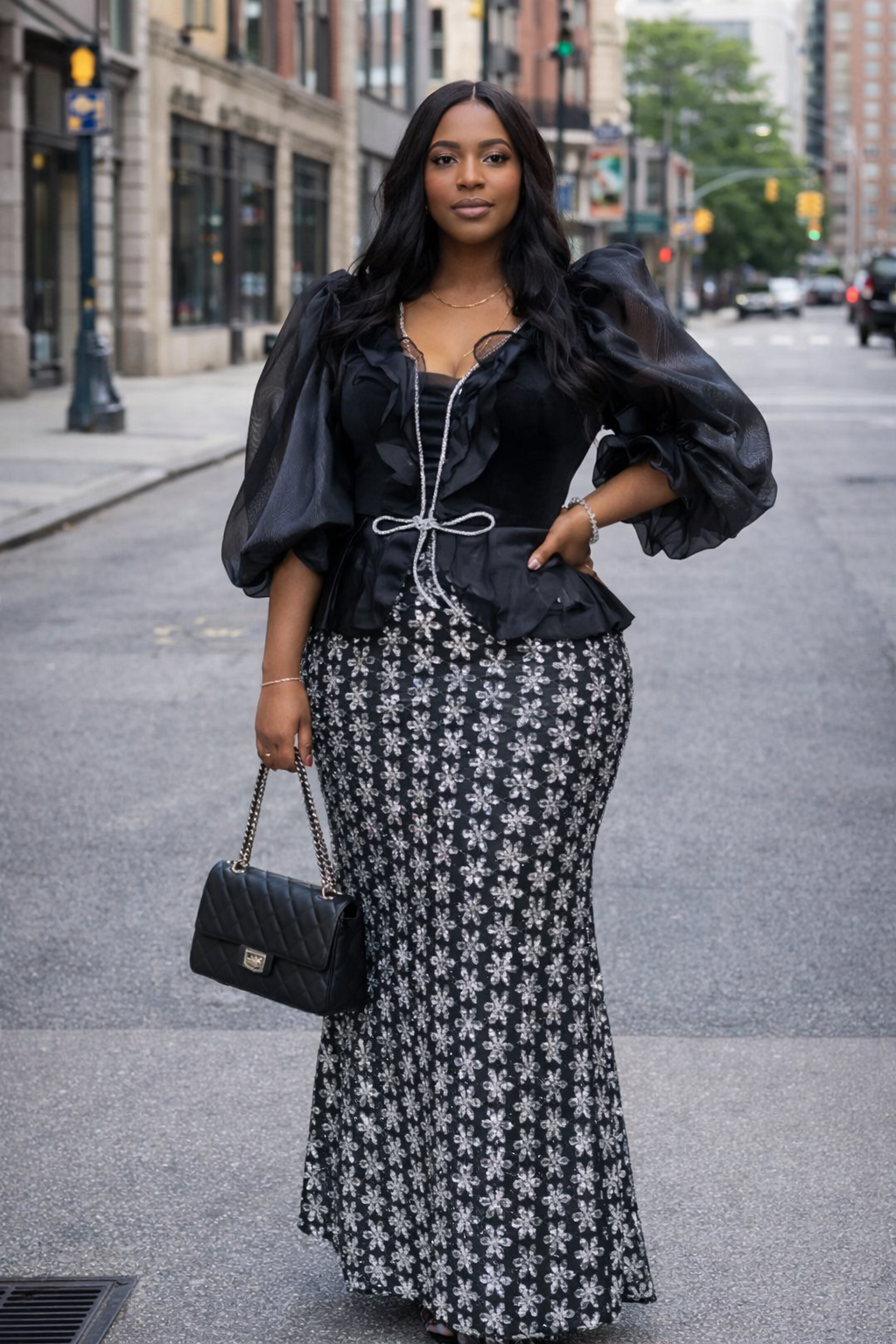 Robe « Étoile » – Robe longue ornée