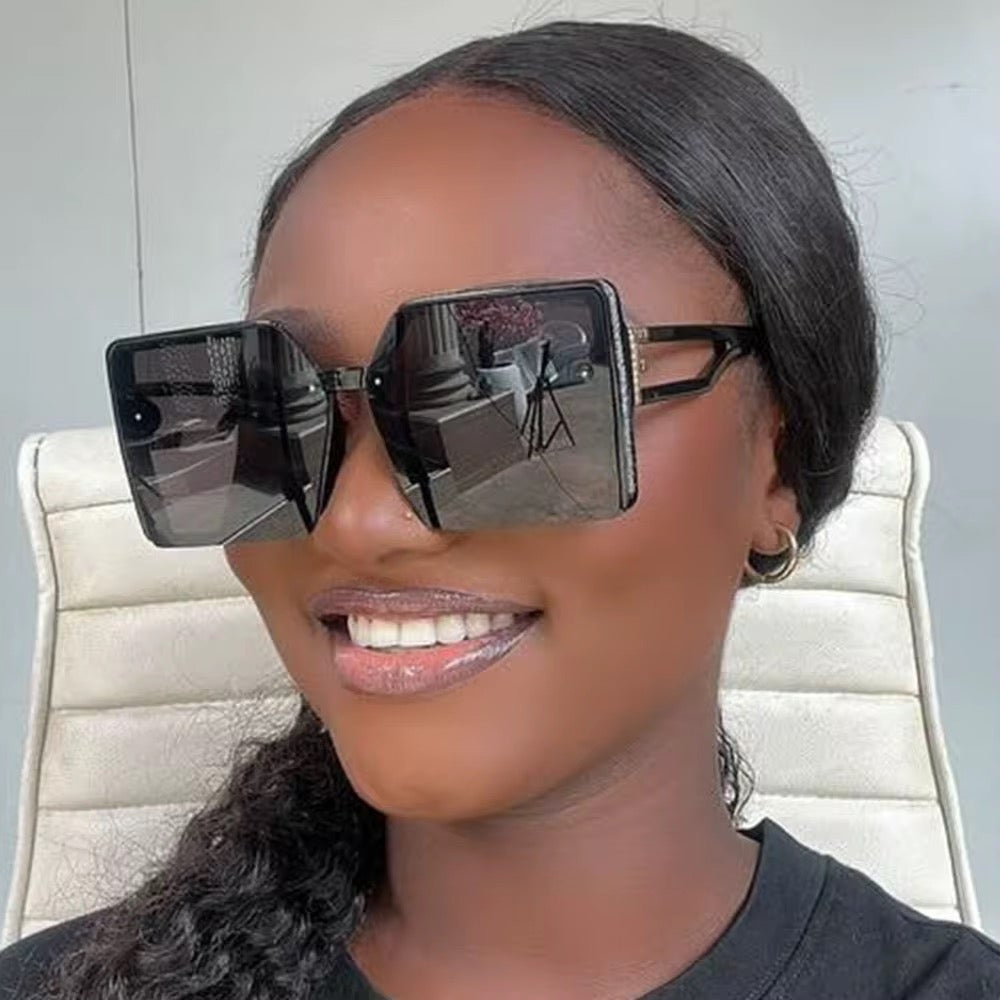 Bougie Oversized Frame Brown Sunglasses