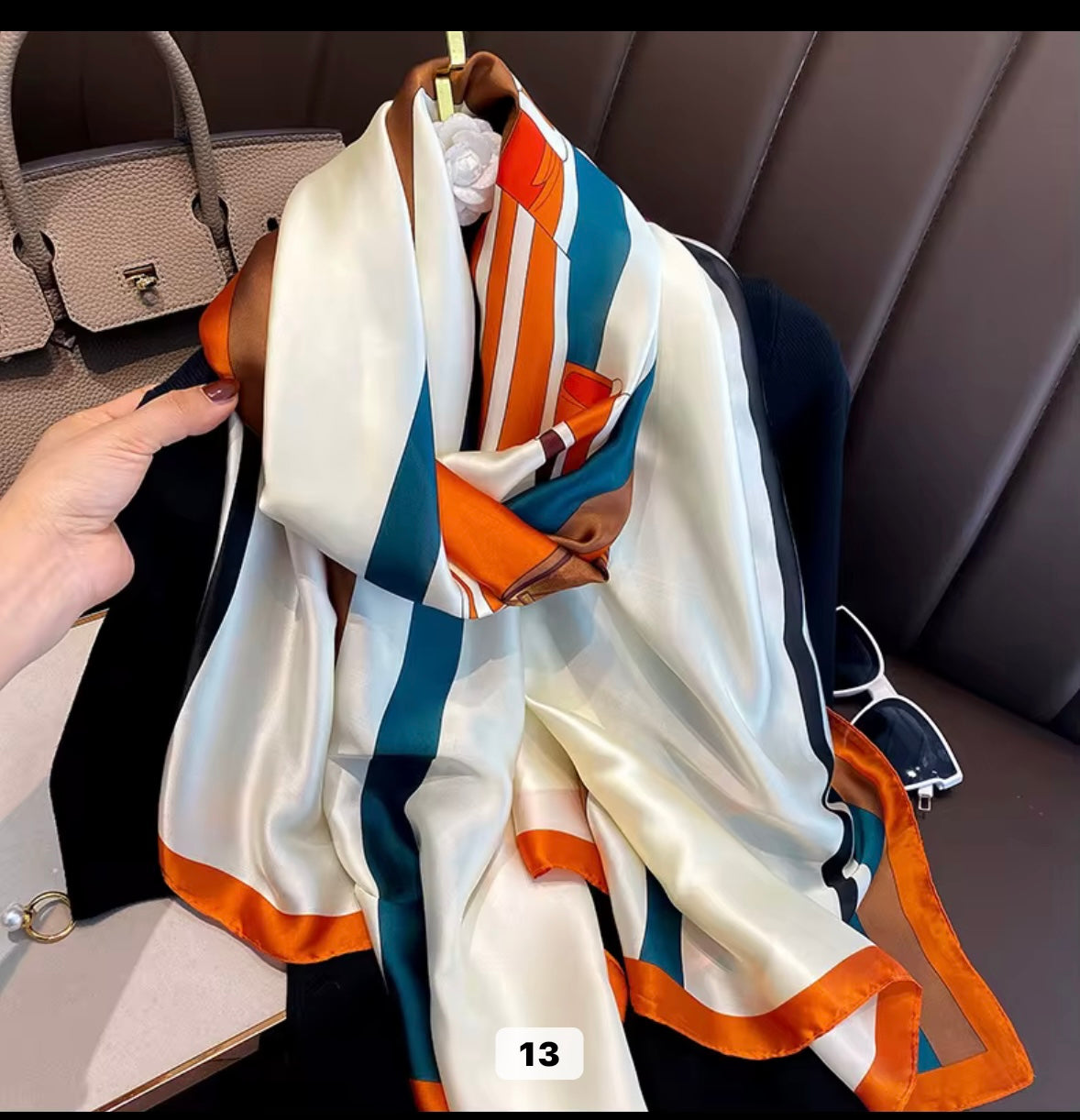 Turkish Brand - Quality Silk Scarf - Good Length & Width