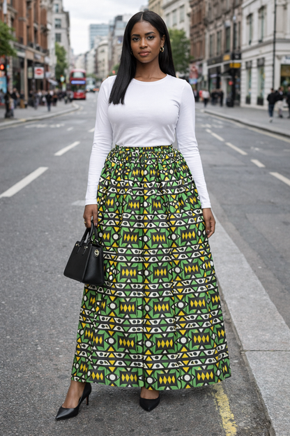 Elegant, Breathable and Effortlessly  - Maxi Skirt