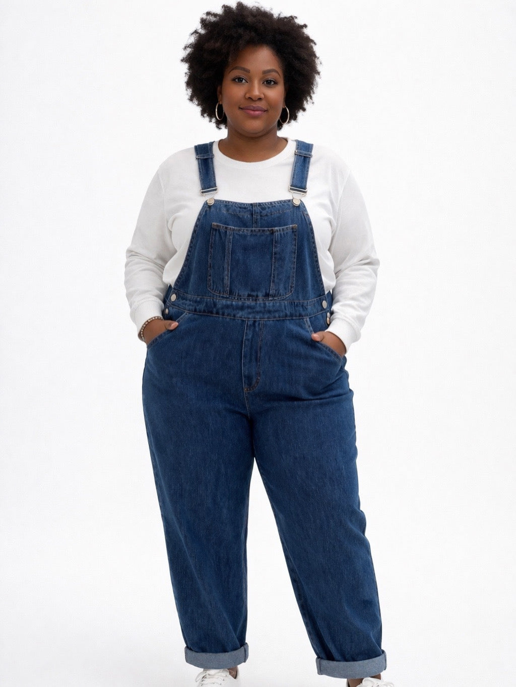 Classic Light Denim Overall Jumpsuit