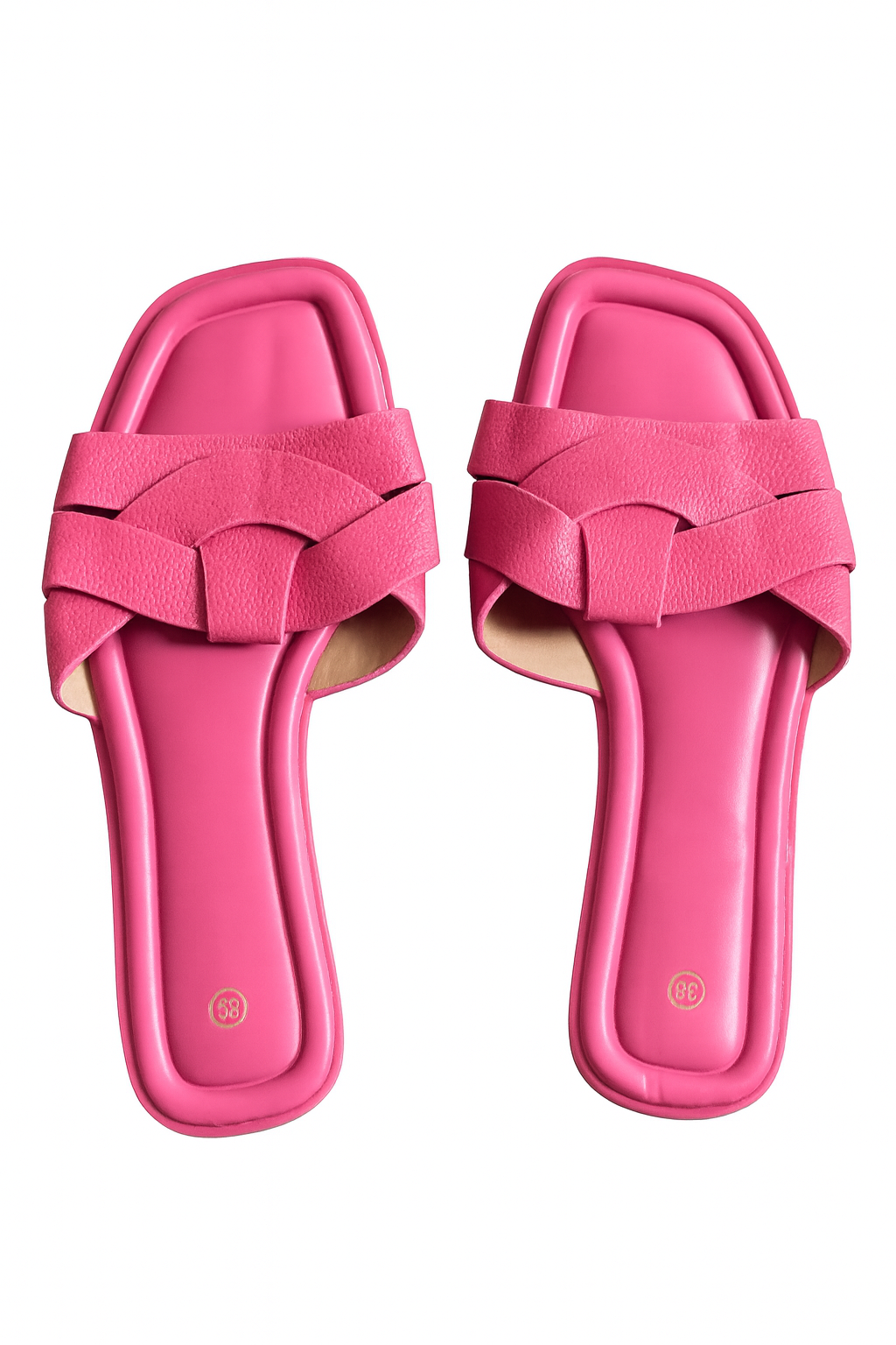 Pink Lightweight Flat Comfort Slippers with Durable Product