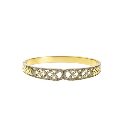 2777 - 5.4 Xuping Gold Bangles – Sparkling Crystal