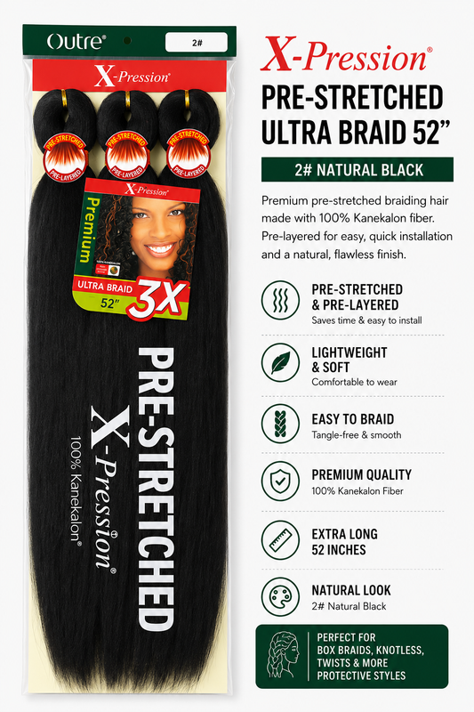 Expression Prestretched Extension for Braid Colour 2