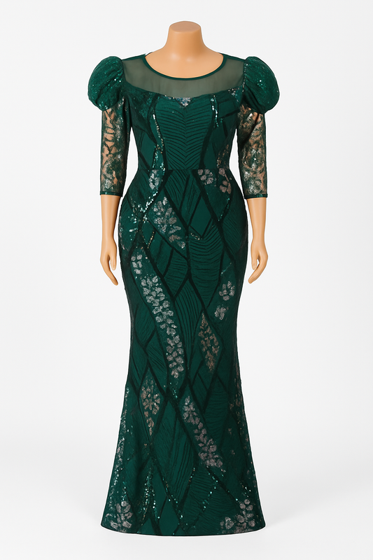 Party Dress: Full Length Dazzling Dress