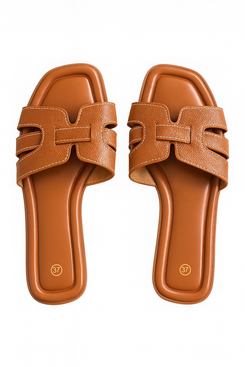 Brown - Comfortable Ladies Flat Slippers