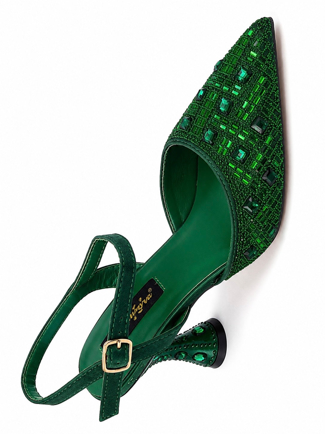 Italian Luxury Party Shoes 151 Green