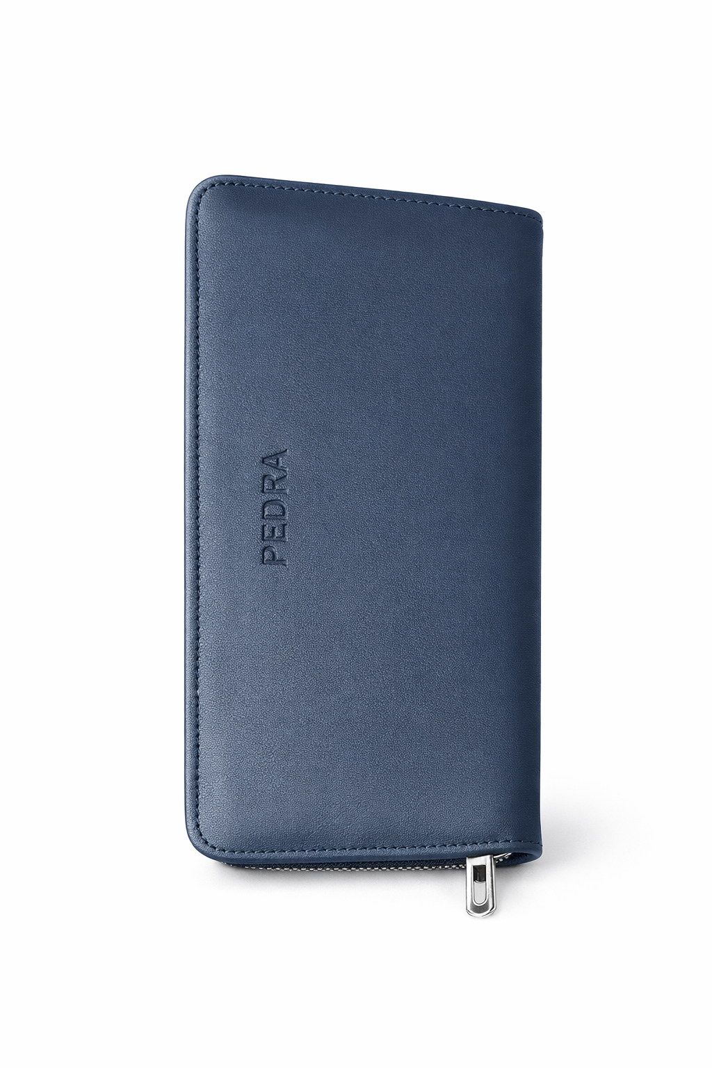 Elegant Zip Around Long Wallet – Premium Blue Leather Purse