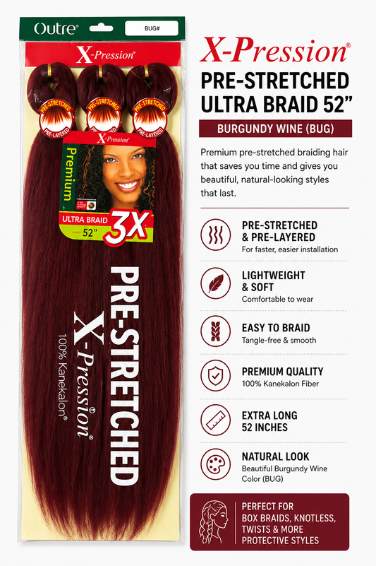 Expression Prestretched Extension for Braid Colour BUG