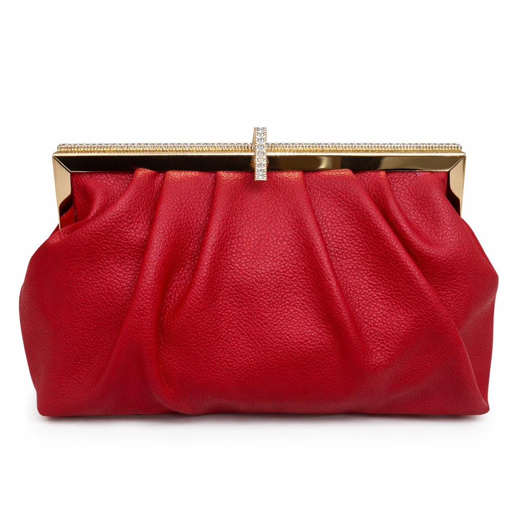 Elegant Red Evening Clutch / Purse