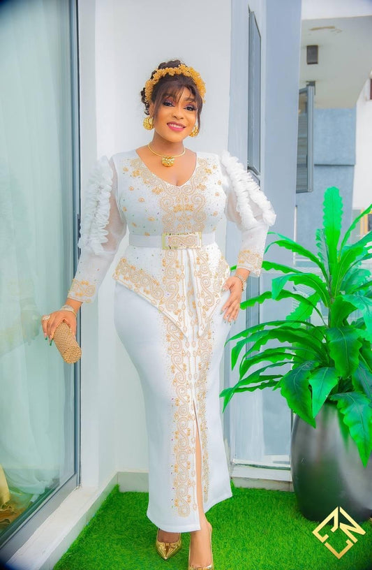 “Shine Statement” – Full-Length Party Dress