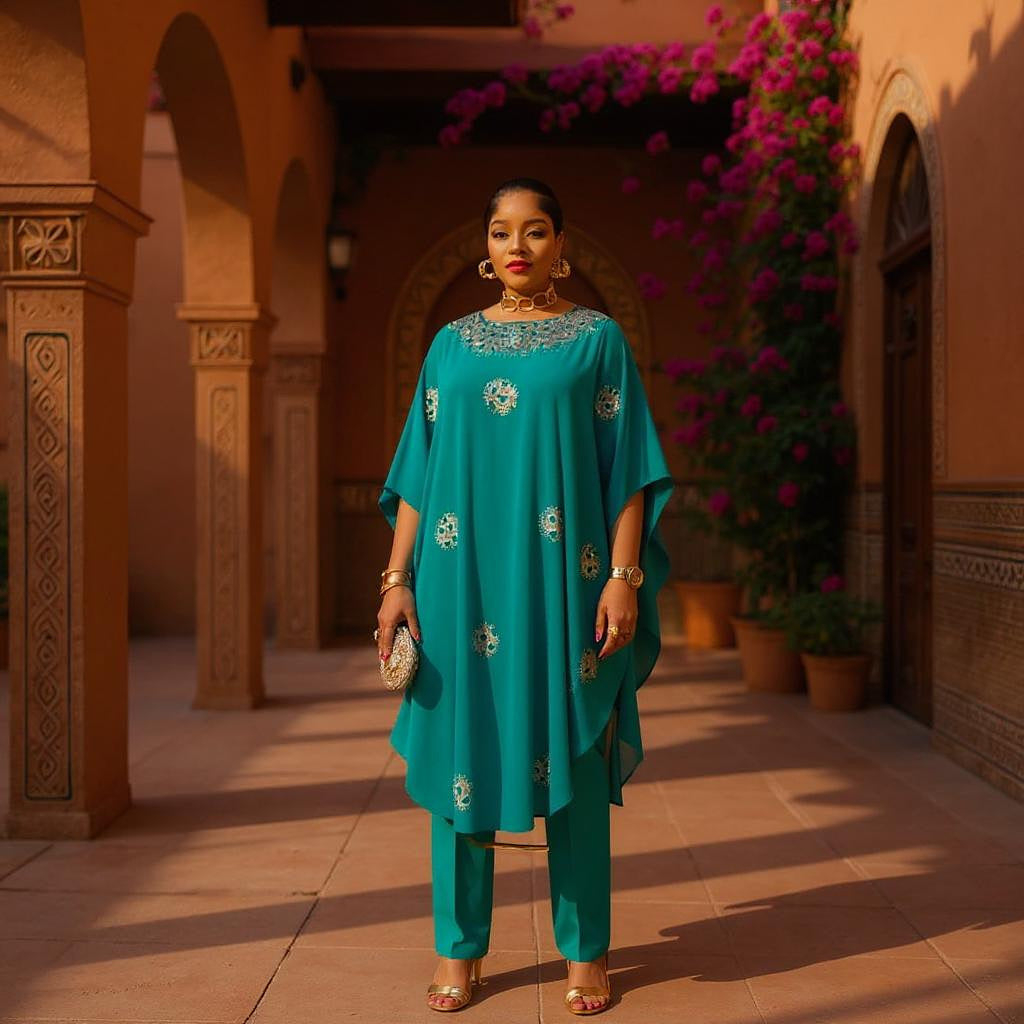 Loose-Fit Tunic with Breathable Cotton Bottoms