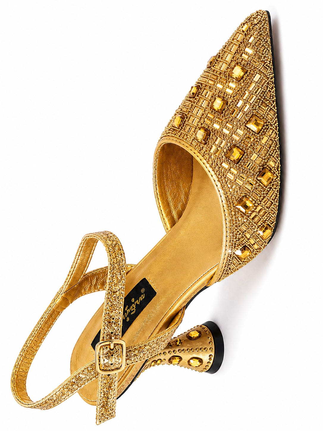 Italian Luxury Party Shoes 151 Gold