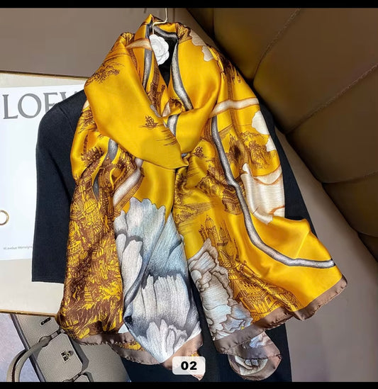 Turkish Brand - Quality Silk Scarf - Good Length & Width