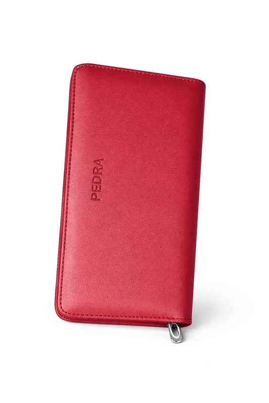 Elegant Zip Around Long Wallet – Premium Red Leather Purse