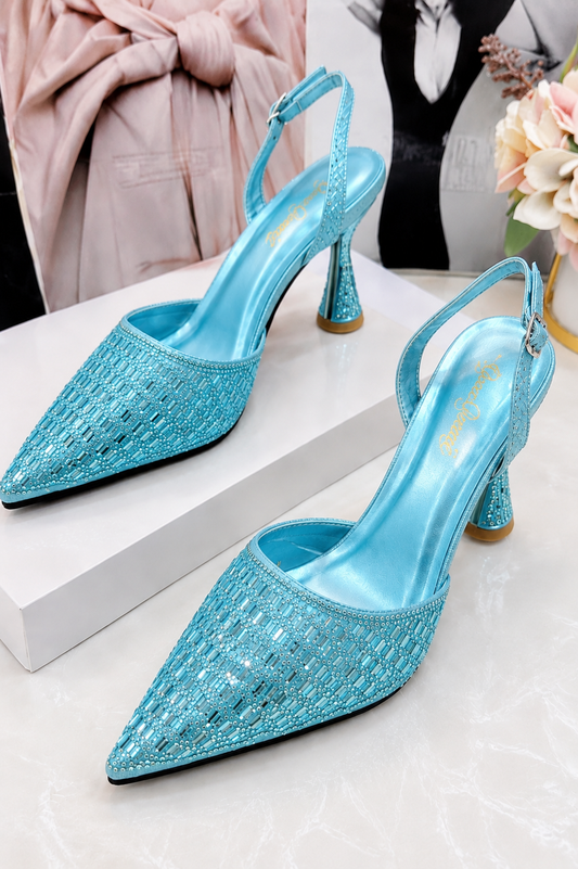 Italian Luxury Party Shoes 500 Blue