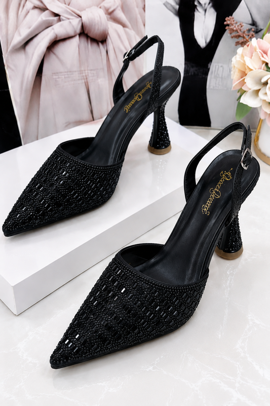 Italian Luxury Party Shoes 500 Black