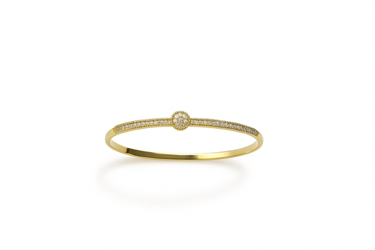 1184BW - 4.32 Xuping Gold Bangles – Sparkling Crystal