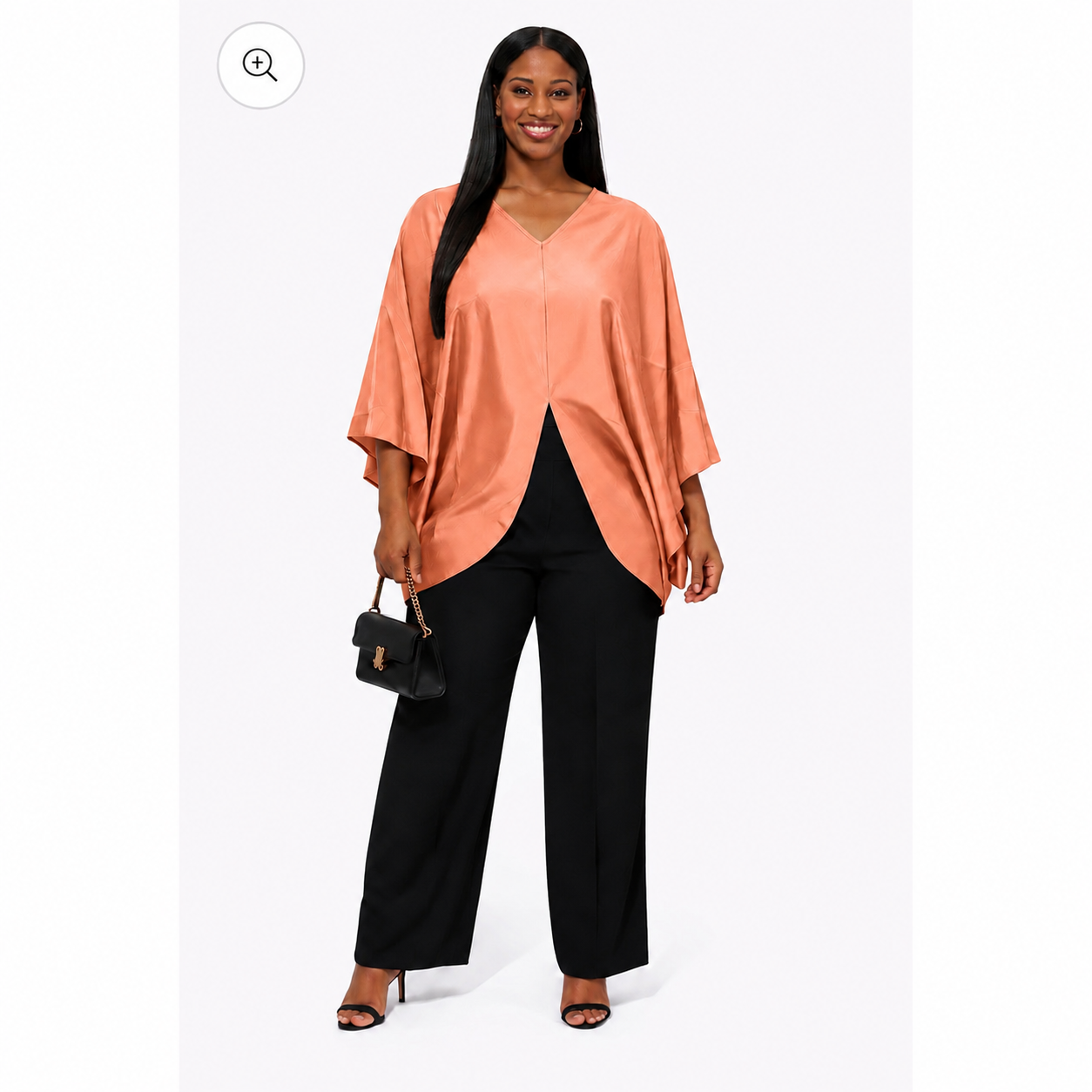 Elegant Everyday Blouse Top - Peach