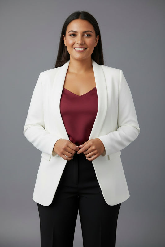 White Corporate Elegant Blazer