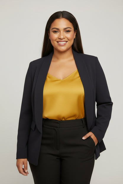 Classic Black Elegant Blazer