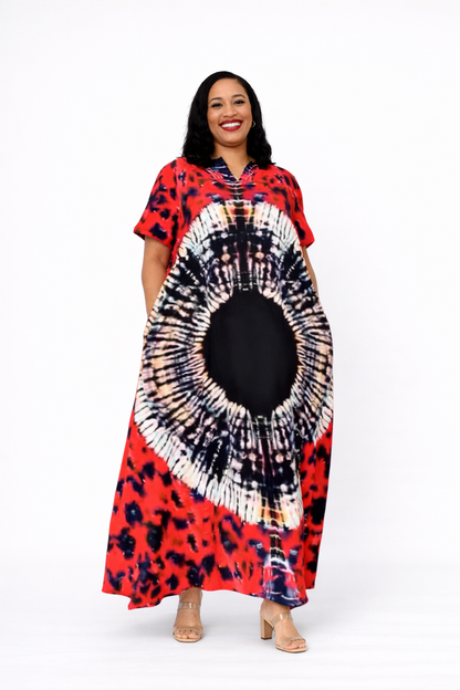 Long Flowing Patterned Maxi Dress