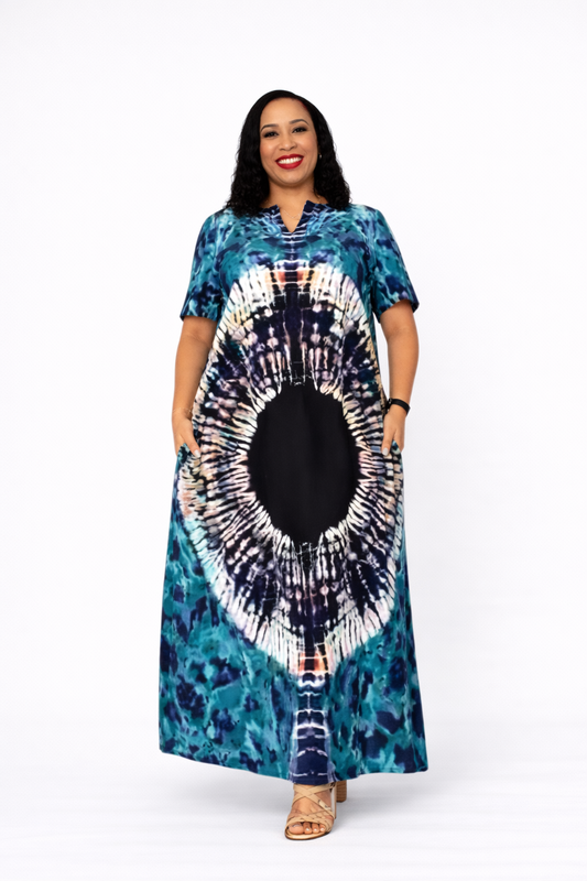 Long Flowing Patterned Maxi Dress