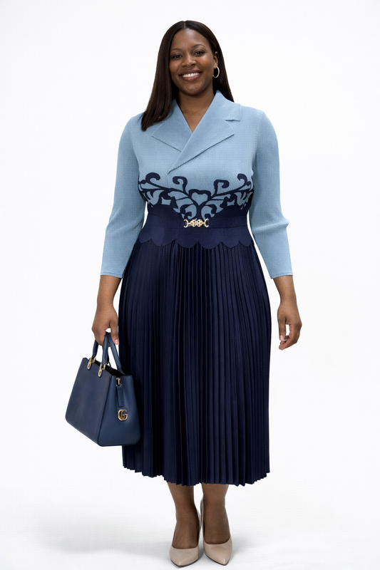 Miyake-Inspired Pleated Dress – One Size Fits All