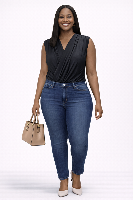 Turkish Brand - Elegant Wrap-Style Top