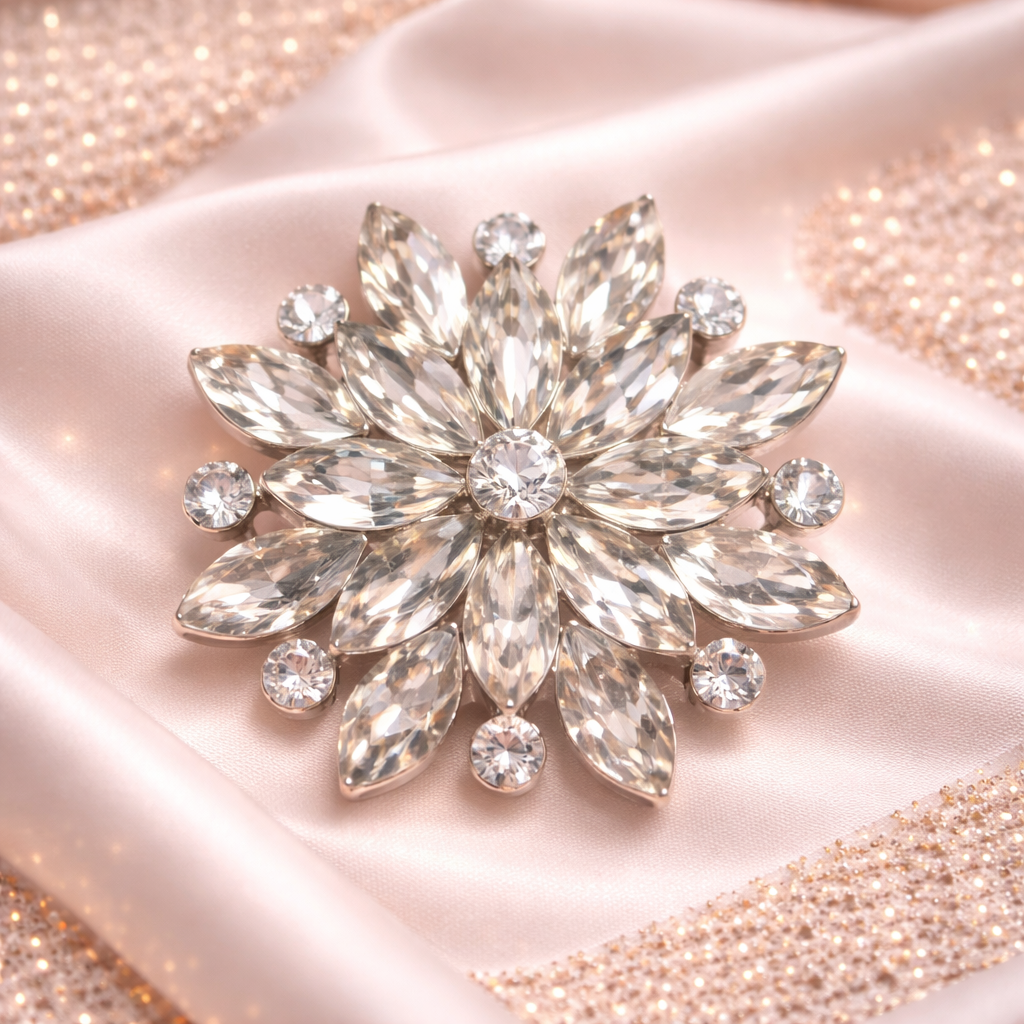 Crystal Bloom Radiance Brooch