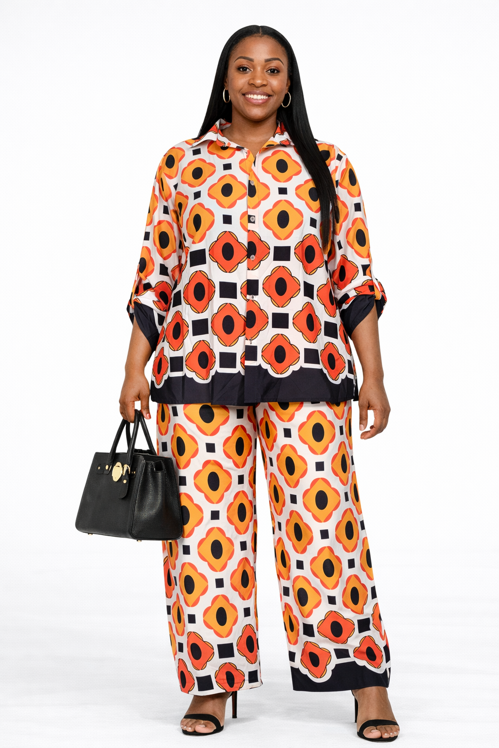 Bold Pattern Print Top & Pant