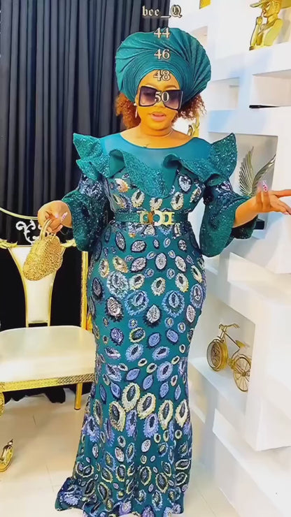 Party Dress: Full Length Dazzling Dress