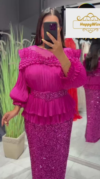 “Shine Statement” – Full-Length Party Dress